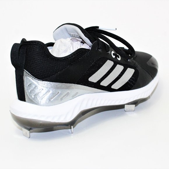 Adidas Pure Hustle Softball Cleats Black, Silver, White Women's 9 New! EG5634 - Picture 6 of 12